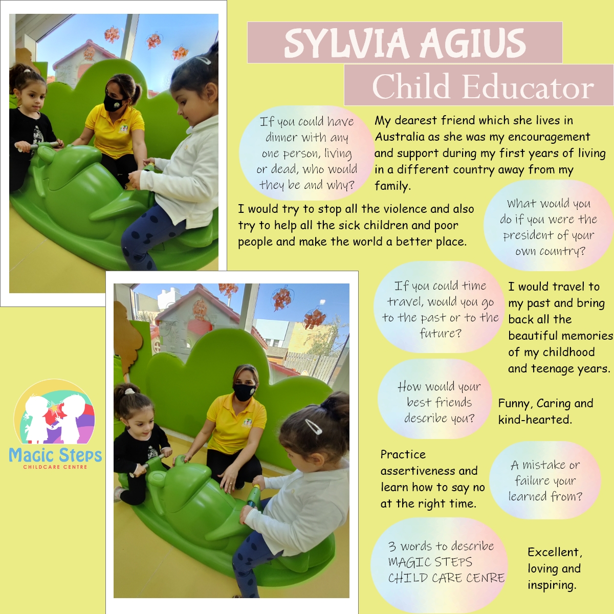 Meet Sylvia-Child Educator
