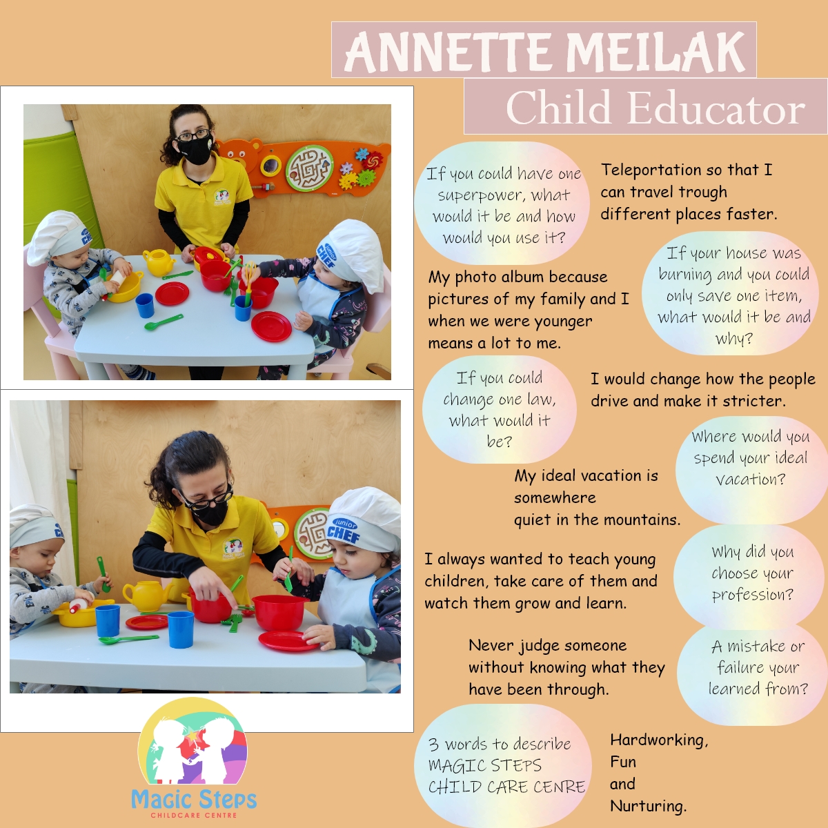 Meet Ms. Annette- Child Educator