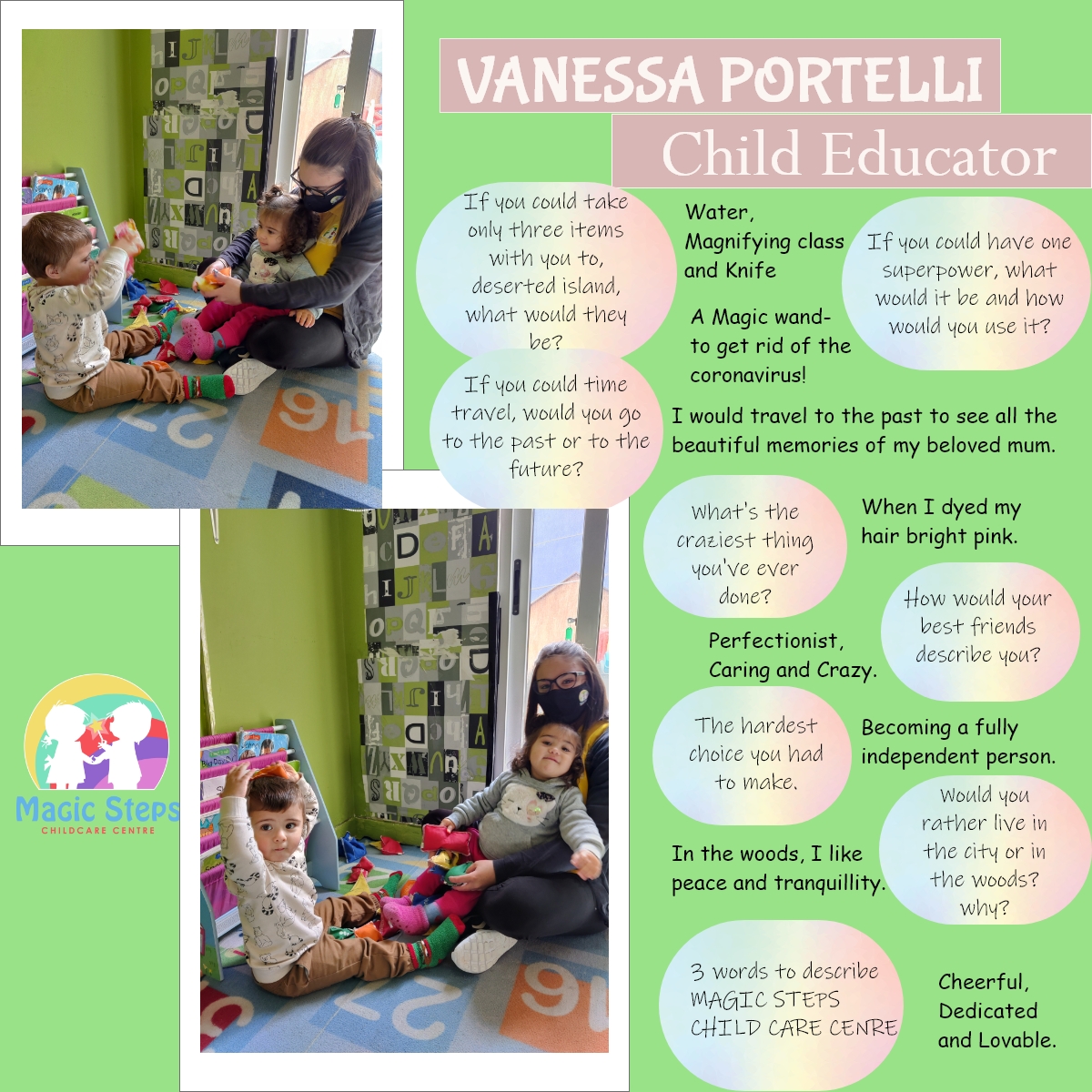 Meet Ms. Vanessa- Child Educator