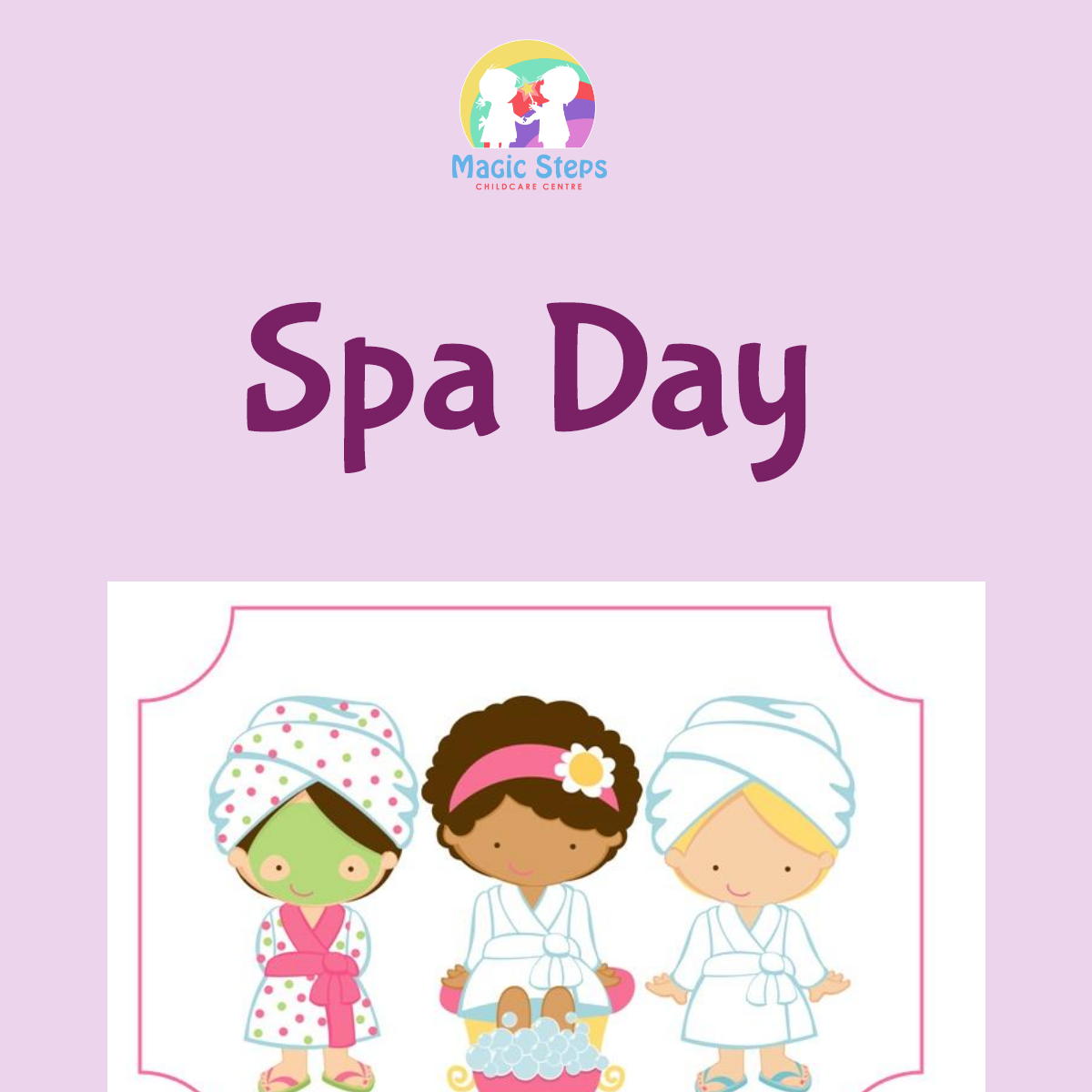 Spa Day- Tuesday 13th April