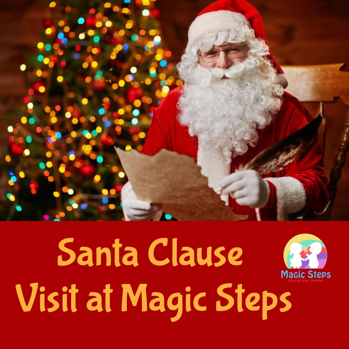 Santa Clause Visit at Magic Steps- Monday 20th December