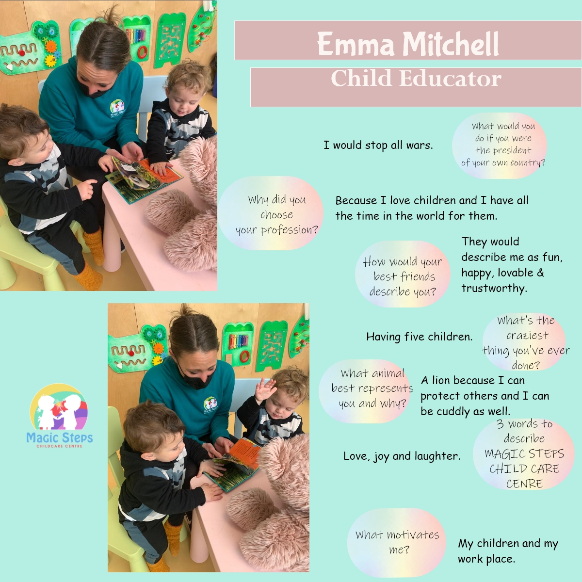 Meet Ms. Emma- Child Educator
